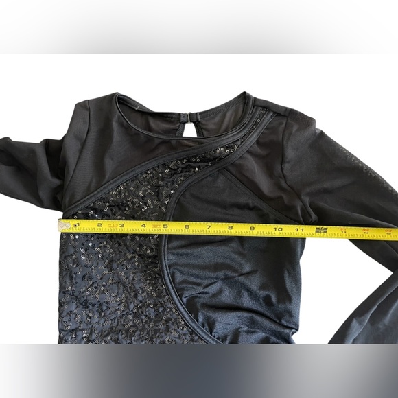 Balera Black Glitter Kids Bodysuit - Picture 6 of 8